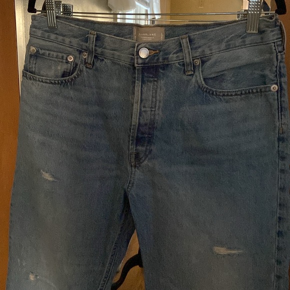Everlane the Relaxed straight fit size 29 Regular distressed jeans buttonfly - Picture 2 of 12
